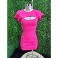 thumbnail image 3 of Vestido Sexy Con Abertura En Pecho Con Jareta En Piernas Color Fucsia Talla Unitalla Marca Emil SaEs, 3 of 4