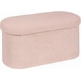 thumbnail image 2 of with Storage for Living Room  Sherpa Folding Storage  Foot Rest  Inches Collapsible Bedroom Bench, 2 of 6
