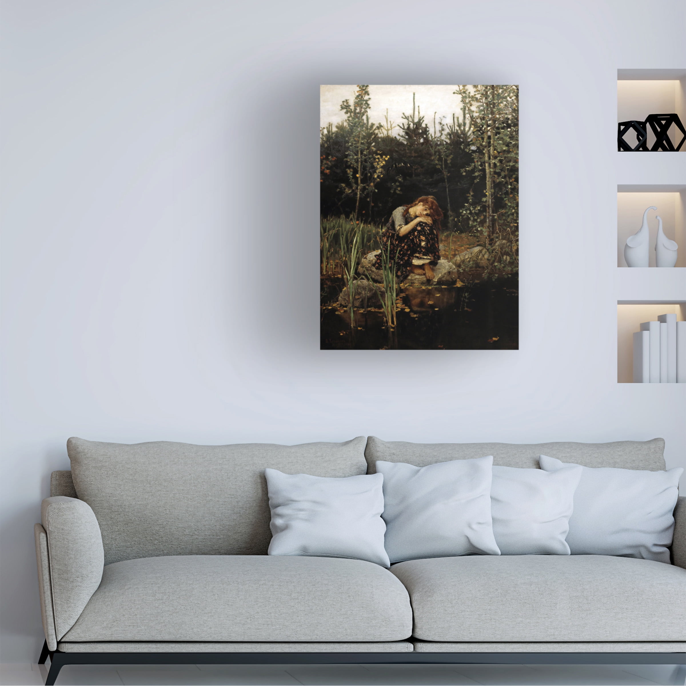 Viktor Vasnetsov 'Alyonushka' Canvas Art
