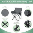 thumbnail image 3 of Walchoice Camping Chair for Adults, Portable Compact Folding Lawn Chair Camp Chair with Carry Bag for Outdoor Fishing Hiking Travel Beach, Grey, 3 of 7