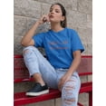 thumbnail image 2 of Rollin' With The Homies Women Royal Blue T-Shirt, Female x-Large, 2 of 4