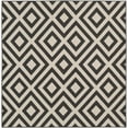 thumbnail image 6 of Hauteloom Spilsby Living Room, Bedroom Patio Outdoor Area Rug - Contemporary - Black, Beige - 7'3" Square, 6 of 13