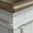 thumbnail image 4 of Signature Design by Ashley Realyn 74" TV Stand in Chipped White and Brown, 4 of 8