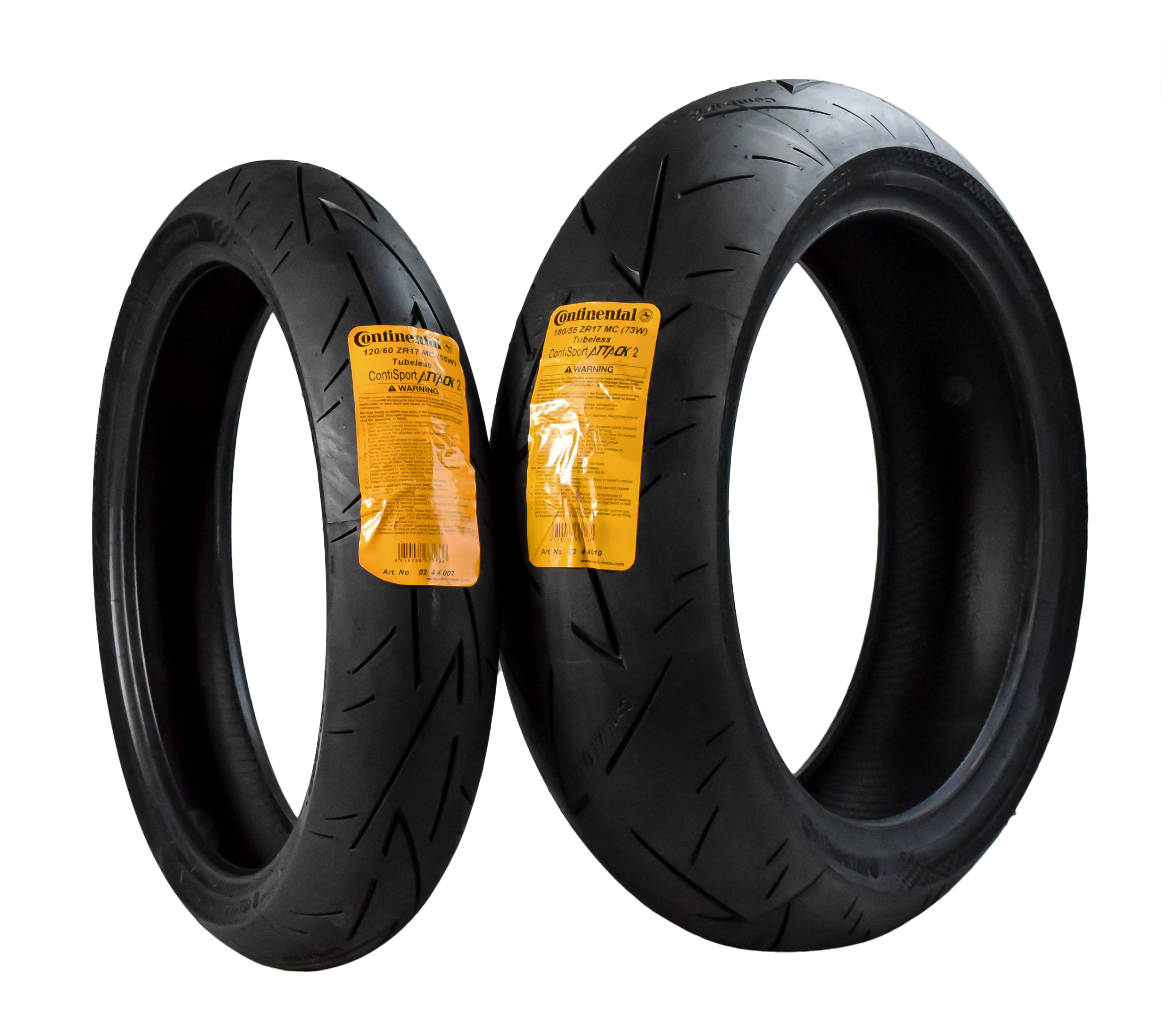 Continental Sport Attack 2 120/60ZR17 Front 180/55ZR17 Rear Motorcycle