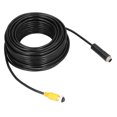 thumbnail image 2 of Cable de extensión de video, Cable de extensión de video para automóvil de 65.6 pies y 4 pines con blindaje impermeable para cámara de visión trasera CCTV Camión Remolque Autobús, 2 of 5
