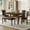 Dark Walnut, variant on 5-Piece Dining Table Set for 4, Kitchen Dining Table with 4 Soft Cushioned Solid Wood Chairs, Ideal for Home or Restaurant Use.(Grey_Medium)