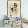 thumbnail image 2 of Designart 'Little Mouse Sitting On Poppies' Traditional Framed Canvas Wall Art Print, 2 of 5