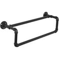 thumbnail image 3 of MyGift Double Towel Bar for Bathroom, Wall Mounted Bath Towel Rack, Hand Towel Holder, Farmhouse Rustic Bathroom Decor, Industrial Pipe Metal Matte Black, 3 of 6