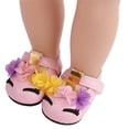 thumbnail image 4 of Milaget Chaussures en PU de Princesse pour Poupée Fille de 18 Pouces pour Accessoires de Robe de Poupée Américaine Rose, 4 of 9