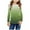 Green, variant on HOMADLES Long Sleeve Shirts for Teen Girls Gradient Round Neck Solid Lightweight Casual Outdoor, Fashion Tee Brown 11 T