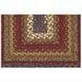 thumbnail image 2 of 2' x 3' Rectangular Accent Rug by Country Living Midnight Blue/Maroon Color Hand Braided in India "Cottage Braids Collection", 2 of 2