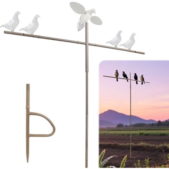 9 Ft Outdoors Dove Tree Mounting Pole,Dove Hunting Accessories for Your Dove Decoy Get Off The Ground (Dove Decoy Not Included)$$Other