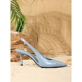 thumbnail image 4 of On feet& in love Women's Pointed Toe Slingback Stiletto High Heel Pumps, Elegant Slip On Back Strap Dress Heels for Wedding Party Formal Occasions, 4 of 6