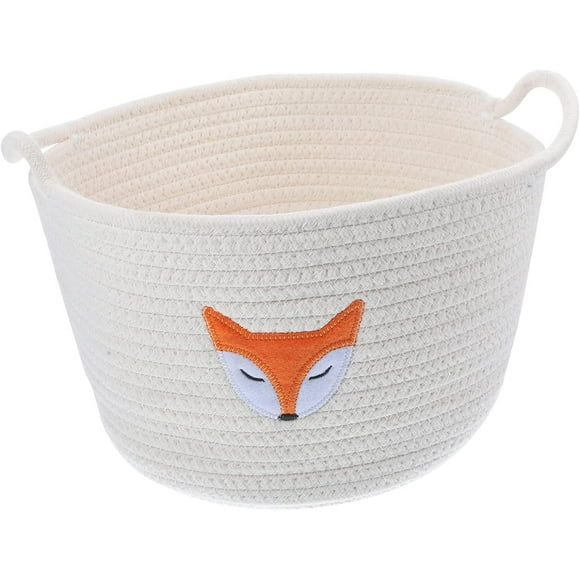 Woven Storage Basket Blanket Storage Basket Wicker Storage Basket Baby Basket Cat Decoration Laundry Basket
