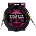 thumbnail image 1 of Ernie Ball - Cable para instrumentos, recto/recto, 6,1 m, color negro, 1 of 4