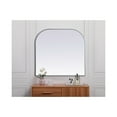 thumbnail image 4 of Elegant Decor Metal Frame Arch Mirror 40x38 Inch in Silver, 4 of 9