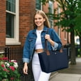 thumbnail image 2 of CNV Tote Bag for Women Nylon Top-Handle Purse,Shoulder Hobo handBag with Zipper Leisure Foldable Weekend, 2 of 14