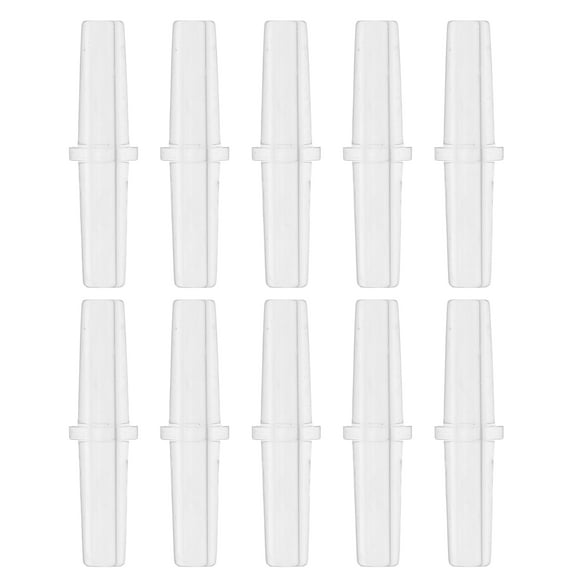 Unique Bargains Plastic Hose Barb Fittings, 3/16" Stright Barb Connector Plastic Clear, 10 Pcs