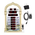 thumbnail image 1 of DOLITY Azan Clock Home Decor Ramadan Muslims Praying Clock Islamic LED Prayer Clock Gold, 1 of 9