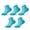 Lake Blue, variant on 5 Pairs Women's Cushioned Athletic Ankle Socks Low Cut Running Socks With Arch Support For Marathon, Tennis, Gym