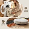 thumbnail image 5 of ODIKA 2'x3' Football Men Athletic Jersey Number Pigskin Motif Shaped Footboard Washable Accent Rug None Pet Friendly, Bedside Mat for Bedroom, Nursery, RV, 5 of 7