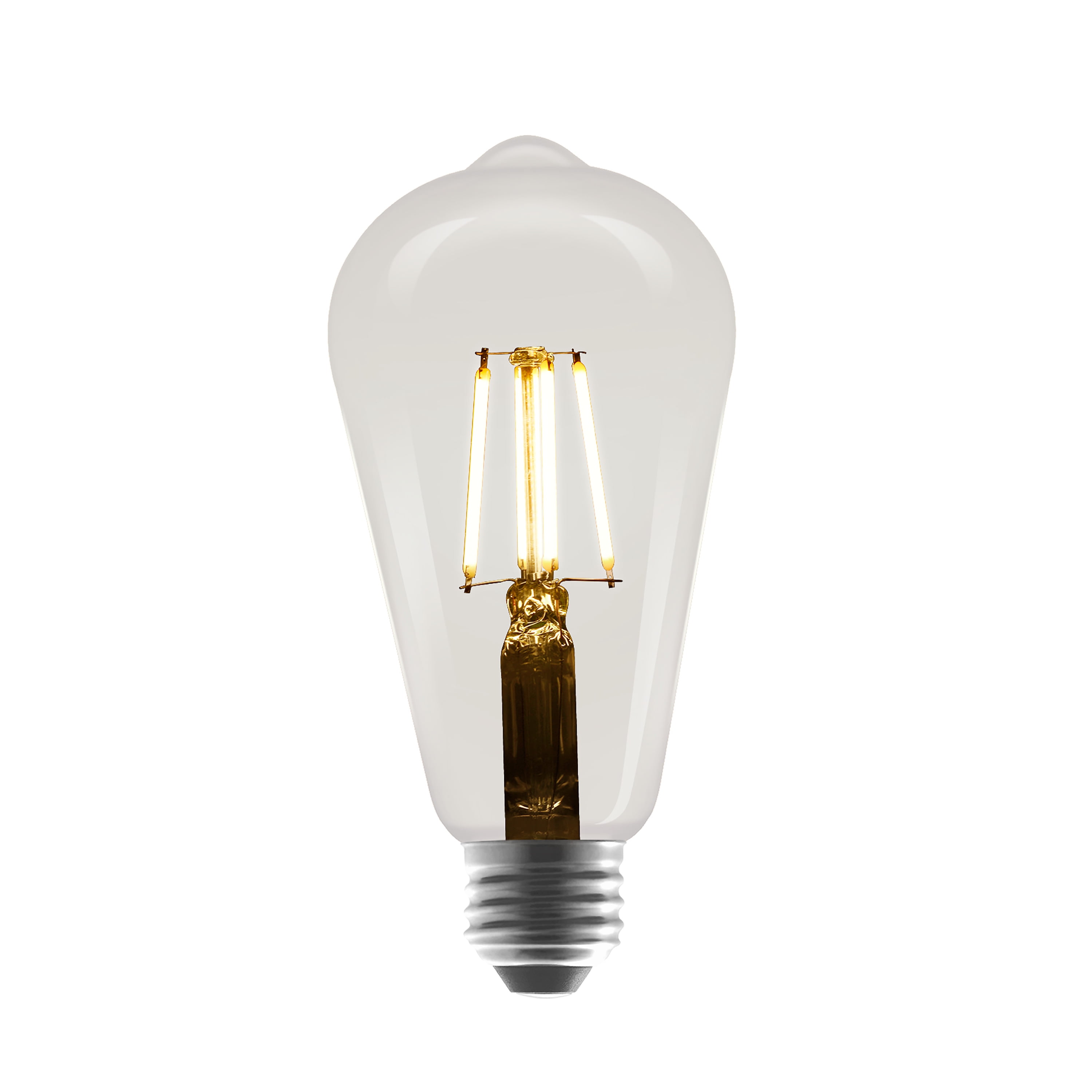 Better Homes & Gardens LED Vintage Style Light Bulb, ST19 40 Watts Soft White Classic Filament, Medium Base, Dimmable - 2 Pk