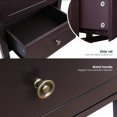 thumbnail image 3 of Homfa 4 Drawer Dresser for Bedroom, Wood Nightstand Chest of Drawers with Tall Leg, Dark Brown, 3 of 7