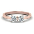 thumbnail image 5 of Simple 2 Heart Diamond Promise Ring - Fascinating Diamonds, 5 of 5
