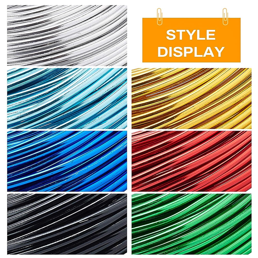 82 Feet 9 Gauge Aluminum Wire Bendable Jewelry Craft Wire Bonsai Trees Floral Arts Crafts Making Black