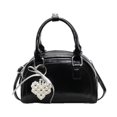 thumbnail image 5 of Bolso pequeño cuadrado de mano de moda retro 2025 para mujer, bolso Boston Morimeng para desplazamientos diarios, bolso bandolera versátil., 5 of 5