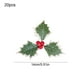 thumbnail image 3 of Artículos decorativos hechos de Cl Otros adornos navideños 20 piezas Navidad invierno verde bayas manualidades bayas artificiales hojas de acebo adornos para árboles rellenos de coronas velas decoraci, 3 of 6