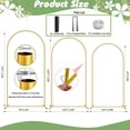 thumbnail image 2 of Set de soporte para arco decorativo de metal ParseBio 183/201/220 cm dorado, 2 of 8