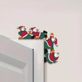 thumbnail image 5 of geerera Christmas Door Topper, Wooden Snowman Decor, Door Frame Decoration, Corner Hanging Ornament, for Home, Indoor, Fireplace, Holiday Party Decor, 5 of 9