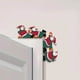 thumbnail image 5 of Wmhnj Decoracin navideña personalizada de madera maciza para marco de puerta esquinero, adorno colgante para fiestas navideñas, 8,4 x 7,7 pulgadas., 5 of 9