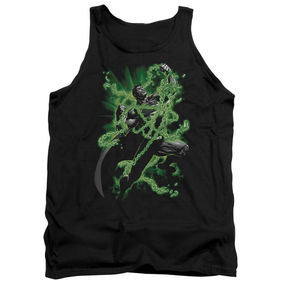 Superman Kryptonite Chains Adult Tank Top Black