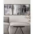 thumbnail image 3 of SHENIFY Black Abstract Wall Tie-dyed Abstract Illustrations Modern Minimalist Painting Decorative Artwork for Living Room Bedroom 11x14in3pcs Black Framed, 3 of 5