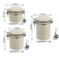 thumbnail image 3 of Coffee Canister Airtight Coffee Container Stainless Steel Coffee Bean Storage Container with Scoop Coffee Canister for Beans Grounds Sugar Flour Tea Cereal, 3 of 7