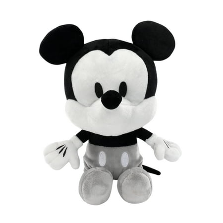 Disney Baby Mickey Mouse Black/White Plush Stuffed Animal Toy by Lambs & Ivy