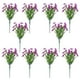 thumbnail image 1 of Flores artificiales, flores falsas, flores artificiales, paquete de 10, flores de viola artificiales con tallos de pino y violeta, plantas decorativas realistas para la decoración del hogar, simulació, 1 of 4