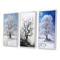 thumbnail image 3 of Designart "White Tree Winters beauty" Landscape Trees Framed Wall Art Set Of 3 - White Trees Frame Gallery Set For Office Decor, 3 of 6
