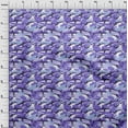 thumbnail image 4 of oneOone Cotton Flex Medium Purple Fabric Ocean Shark Sewing Material Print Fabric By The Yard 40 Inch Wide, 4 of 4