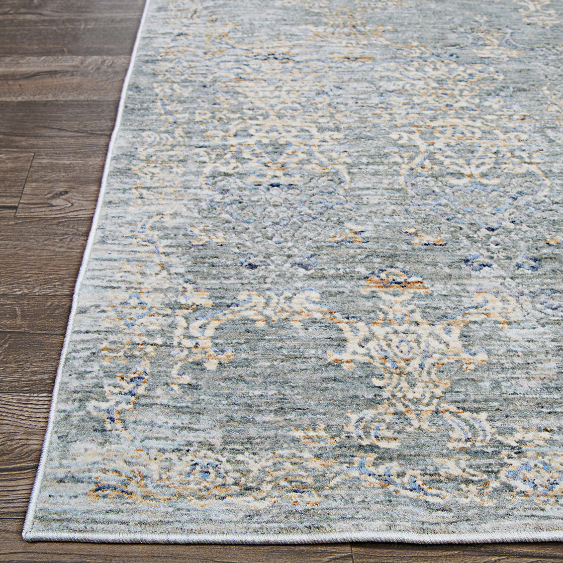 Couristan Couture Renaissance Area Rug, 2'2" x 8'11" Runner, Pewter-Mode Beige