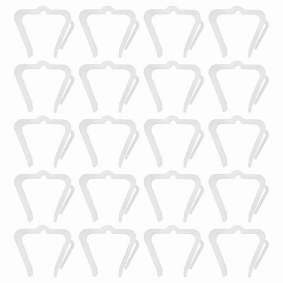 50 Pcs Christmas Light Hanger Hooks 1 5/8 Inch Fascia Boards Clips Weatherproof Plastic Outdoor Holiday Light Clip