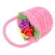 thumbnail image 5 of Caja organizadora de joyería de viaje, cesta de flores rosa pequeña, pendiente, collar, caja de almacenamiento de anillo para mujer, 5 of 8