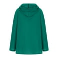 thumbnail image 5 of UPPADA Women's Linen Hoodies Lightweight Solid Shirts Flowy Cute Hoodie Long Sleeve Botton Up Cardigans Long Sleeve Shirts Hoodie Women Graphic Green,S, 5 of 8