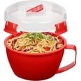 thumbnail image 2 of Sistema 1109ZS Microwave Collection Noodle Bowl, 1 Count (Pack of 1), Red, 2 of 5