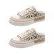 thumbnail image 3 of Zapatillas de deporte sin espalda para mujer, zapatos de lona, mocasines, zapatillas bajas, zapatos para caminar, para vestir, senderismo, pantalones 225-23 Yinane Zapatilla informal, 3 of 7