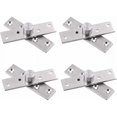 thumbnail image 1 of Door Pivot Hinges, Heavy Duty 360 Degree Stainless Steel Rotating Concealed Hinges With Invisible Design, Wide Applications For Cabinets And Doors (Pack Of 4), 1 of 5