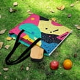 thumbnail image 6 of Color Wave Point Geometry Picnic Blanket Waterproof Outdoor Beach Blanket Hand-held Pad Suitable for Travel, Camping, Beach, Family Gatherings, 6 of 8
