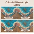 thumbnail image 7 of Design&I 4'x6' Ultra Soft Area Rug, Nautical Turtle Reef Underwater Scene Wave Design Ocean Style None Fluffy Washable Non Shedding for Bedroom Living Room Home Office, 7 of 7